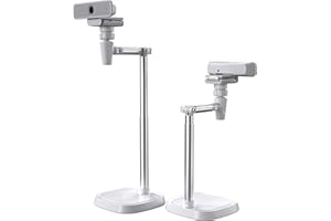 Webcam Stand Camera Mount Cellphone Stand for Webcam C925e C922x C922 C930e C930 C920 C615 Brio 4K, DSLR Camera Right Light w