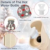 Abnaok Long Hot Water Bottle with Soft Cover for Neck & Body Relief view 2