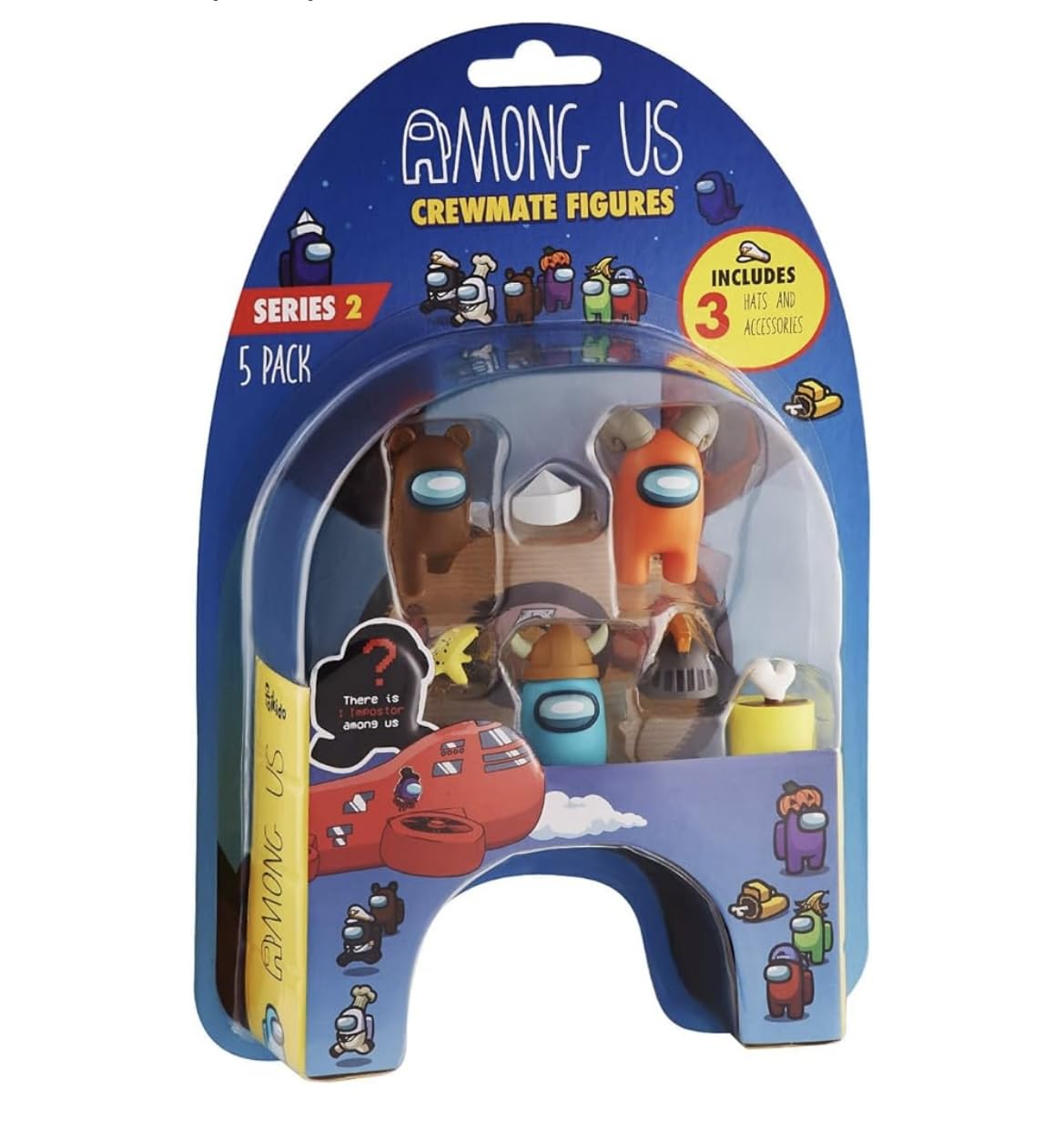 Among Us 5-pack of Crewmate Figures with Accessories - Series 2 (Set 2)