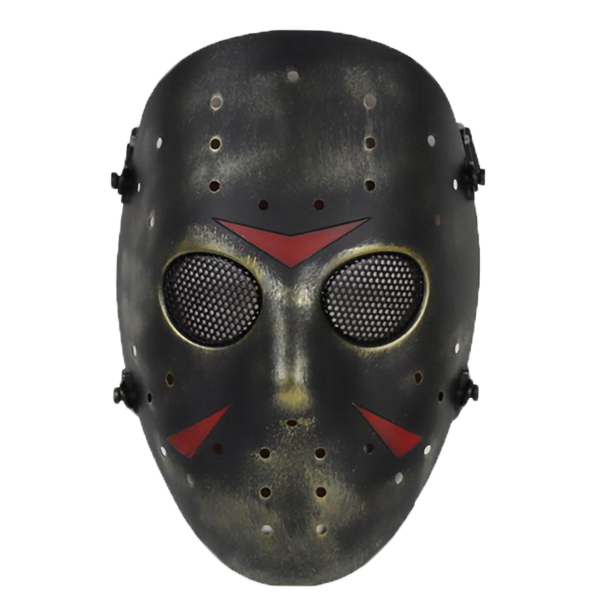 WISEONUS Paintball Mask, Airsoft Mask Full Face Protective Mask Metal Mesh Tactical Mask for Hunting Shooting CS Games Halloween — image 1