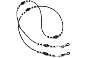 WOZEAH Eyeglass Chain for Women - Beaded Glasses Chain, Sunglasses Lanyard for Reading Glasses Strap