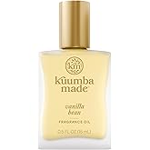 Kuumba Made Vanilla Bean Fragrance Oil, Long-Lasting Small-Batch Perfume Roller, Vegan, Alcohol-Free, .5 Fl Oz