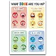 16x24" Zones of Regulation Poster, What Zone Are You In Poster, How Can You Help Yourself Poster for Feelings Chart; Emotion Chart, Mental Health, Back to School Classroom, Therapy Office Decor (What Zone Are You In)
