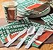 Juvale Football Party Supplies Pack with Plates, Knives, Spoons, Forks, Cups & Napkins, Serves 24