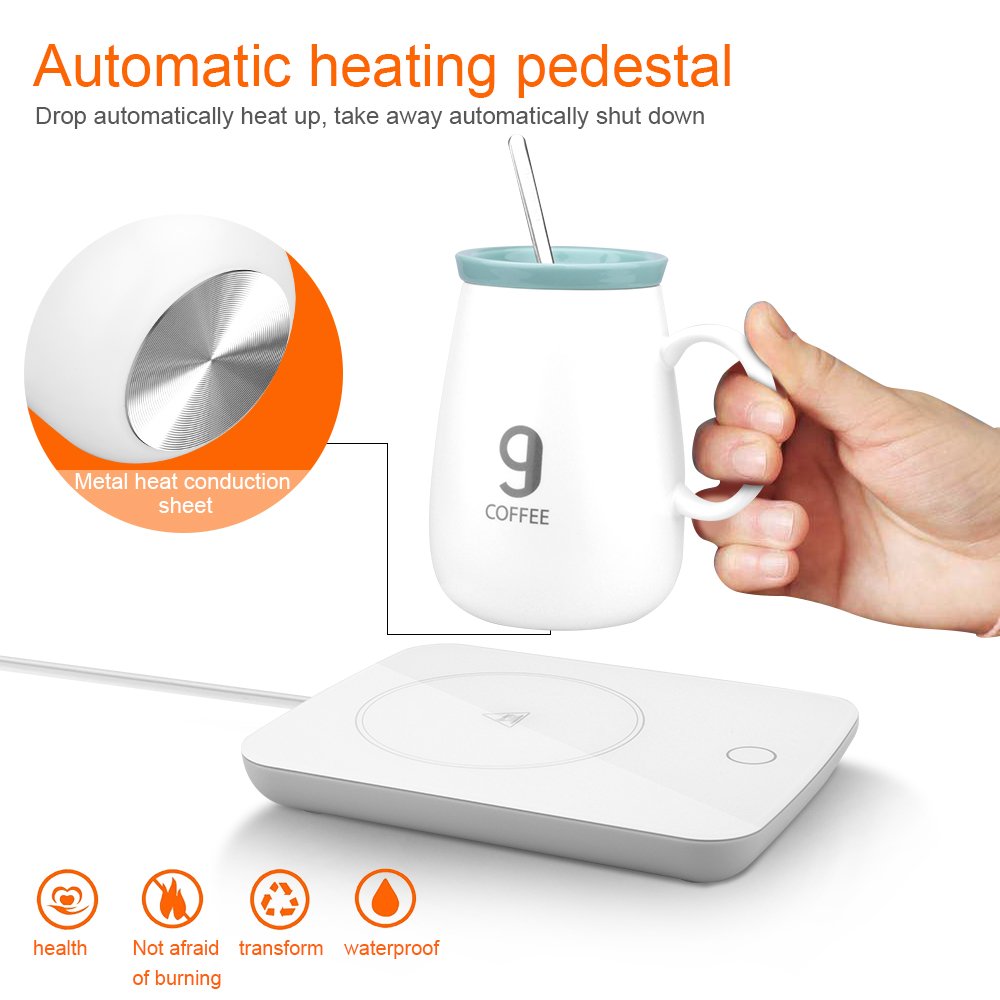 Coffee Mug Warmer For Desk Auto Shut Off Beverage Warmer(Up to 131F