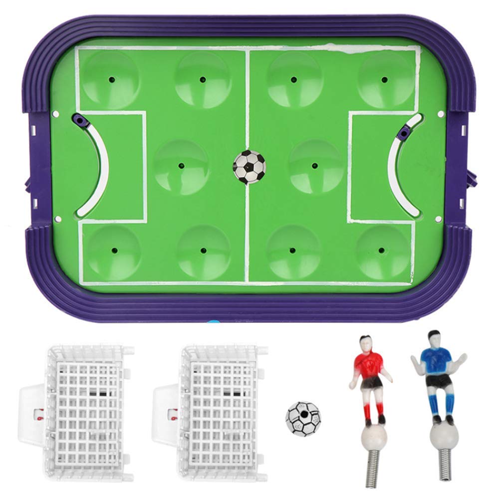 ZXYSHOP Mini Tabletop Table Soccer Toy, Competition Sized Wooden Soccer Foosball Table/Soccer Game Set Shooting Defending Board Game Football Sport Match Kids Preschool Play Ball Toys