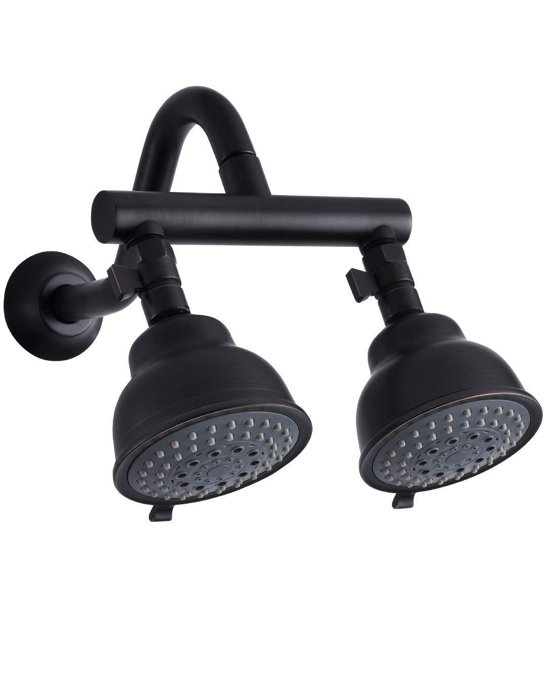 Photo 1 of ***(MISSING PARTS)***HAOXIN Double Shower Head with Shower Head Shut-Off Valve and Shower Arm,2 Shower Head High Pressure 5 Function Showerheads Sprayers,Oil Rubbed Bronze,STTZB01
