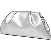 YUWITA Soft PU Leather Clutch Purses for Women Formal Elegant Luxurious Evening Bag