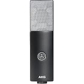 AKG C104 Professional Large Diaphragm Cardioid Condenser Microphone &ndash; XLR Studio Mic for Podcasting, Streaming, Broadcasting &amp; Music Recording, Low Noise, High SPL, Sustainable Design