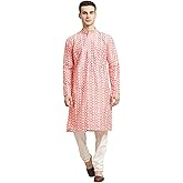 Men's 100% Cotton Blend Embroidered Only Kurta