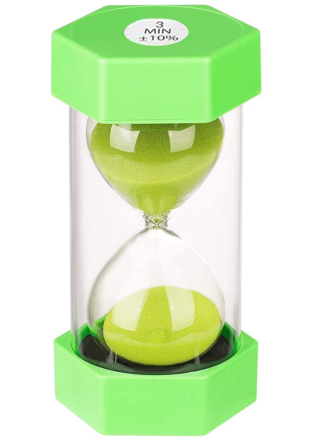 Dream HorseX Hourglass, Double Protection, Sand Timers, Time Management Assistant, Creative Gift, Living Room Office Decoration (3 minutes, green) — image 1