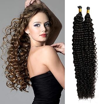 Amazon Com Remeehi Brazilian I Tip Hair Extensions Human Hair