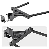 Dip Attachment for Power Cage with 5/8" or 1" Hole, Y-Shaped Dip Bar | Squat Rack Accessories with Non-Slip Foam Grips, Full Welded Steel, Power Rack Attachment for Home Gym Strength Training