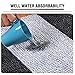 H.VERSAILTEX Bath Rug Set 2 Piece for Bathroom Bath Mats Non Slip Bouncy Chenille Ombre Dyeing Bath Rugs Rectangle, Water Absorbent Striped Shag Mats (32