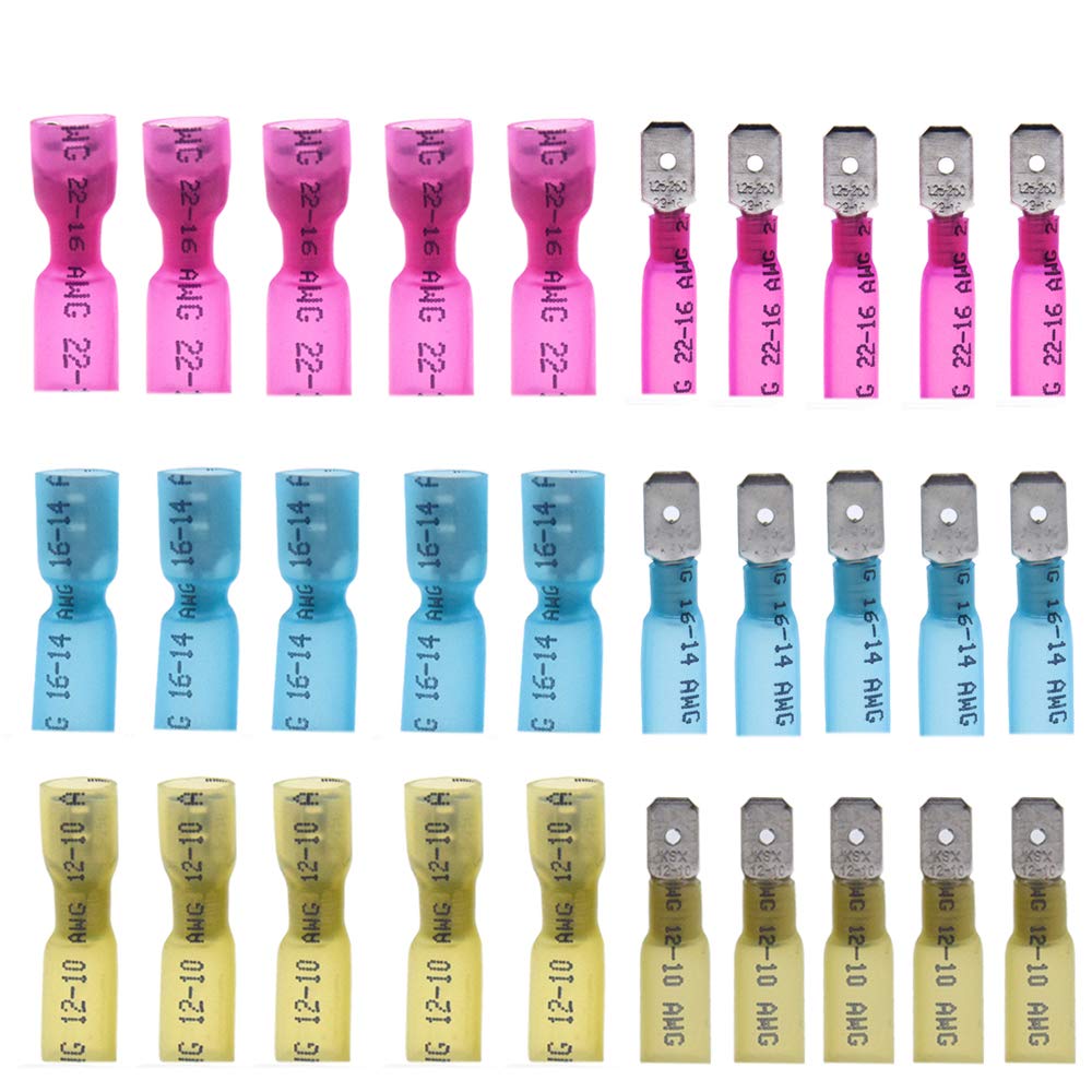Yosawo 120 Pieces Heat Shrink Wire Connectors