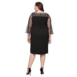 Alex Evenings Women's Plus Size Short Shift Dress