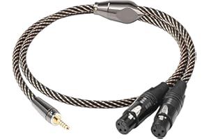 HiFi Audio 4.4mm To XLR Cable Hi-end 6N OFC Balanced Jack To 2XLR Male Or Female Adapter Y Splitter For Mixer Player(4.4mm to