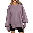 Trendy Queen Womens Oversized Sweatshirts Hoodies Crewneck Shirts Fall Outfits Teen Girls Y2k Winter Clothes