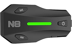 N8 8 Riders Mesh Motorcycle Helmet Communication System, Motorcycle Bluetooth Headset V5.4 with Audio Multitasking/Music Shar