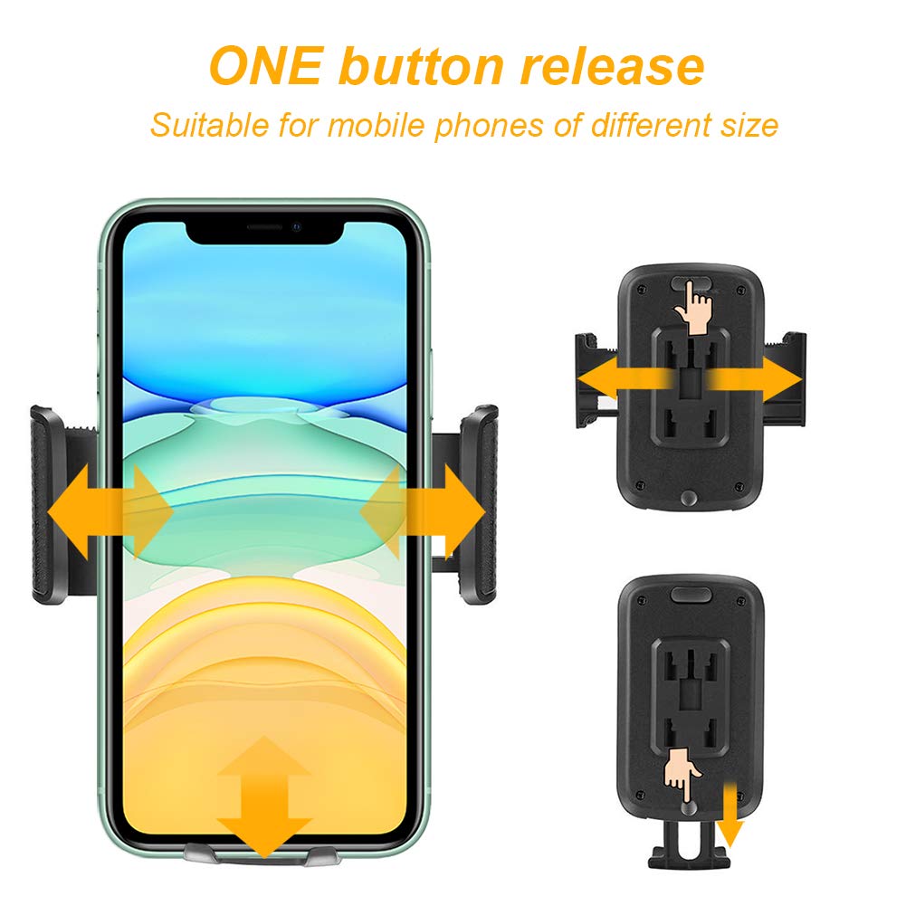 Car Cup Holder Phone Mount, Gresur Adjustable Gooseneck Smart Phone Car Cradle for iPhone 7 7P 8 8P X XS XR/Samsung Galaxy S10 S9 / Huawei Universal Hands Free Phone Holder