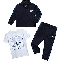 Amazon.com: Reebok Baby Boys Pants Set - 3 Piece T-Shirt, Pullover