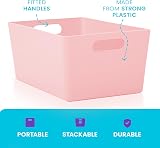 Niftii 5-Pack Plastic Storage Baskets 3.9L Lightweight with Handles 17x25x11cm view 6
