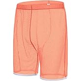 ZONBAILON Mens Mesh Shorts Sexy Lounge Sparkling See Through Hollow Boxer Shorts Breathable