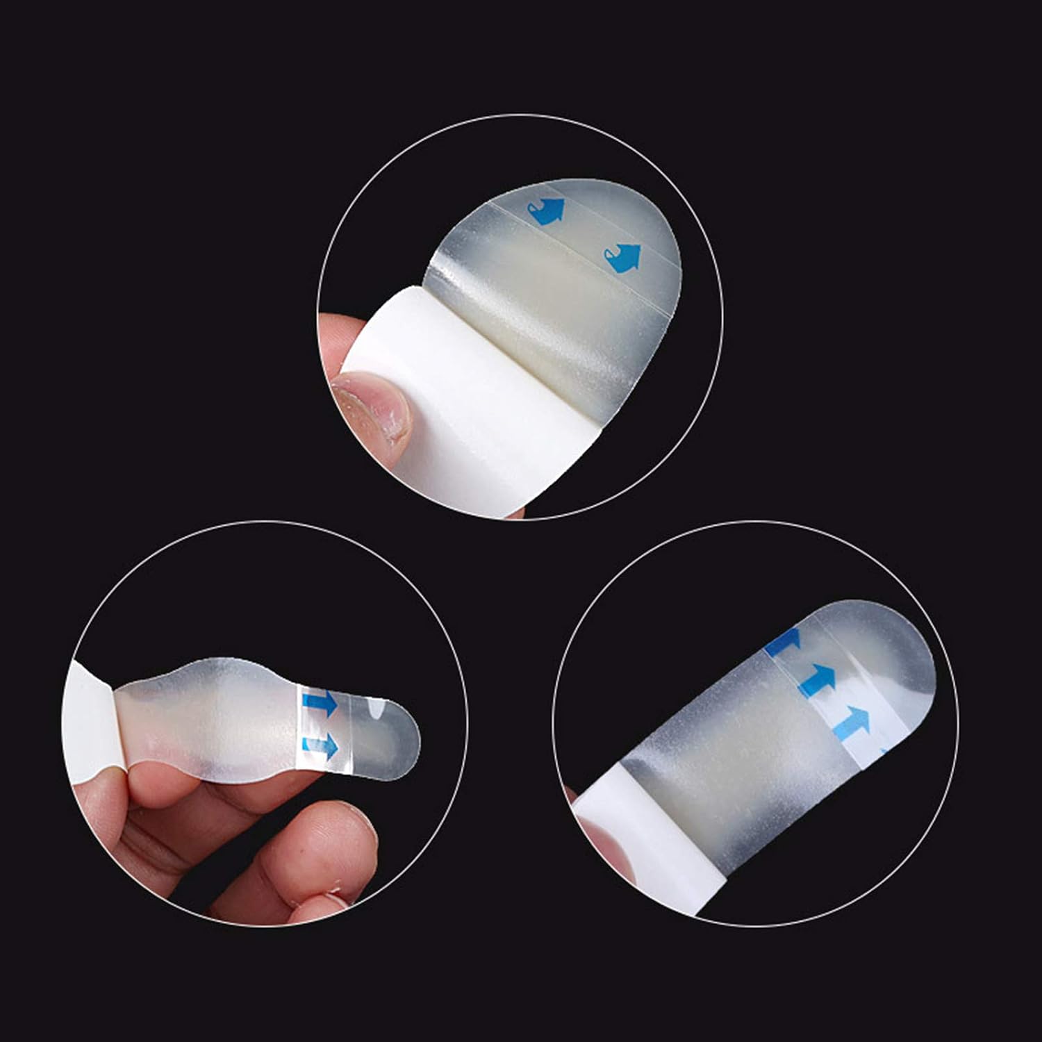24 PCS Invisible Blister Plasters for feet Blister Gel Pads Hydrocolloid Bandages Protector Gel Dressing Waterproof Blister Guard Prevention Patches Hydro Seal Band Aid for Heel Toes 4 Mixed Sizes - Image 4