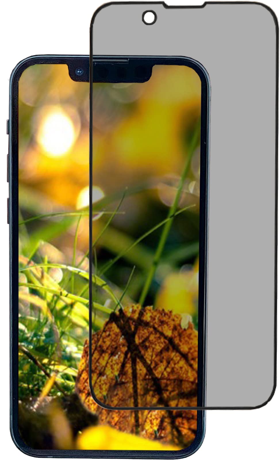 AntilaTech Full Screen Coverage PRIVACY Tempered Glass Screen Protector Compatible with iPhone 13 Mini - Precision Engineered, Safeguards Privacy, Case Friendly and Bubble Free Installation