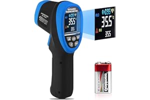 AIOMEST AI-1800C Digital Infrared Thermometer, D:S 50:1 Touchless Pyrometer Temperature Range -58~3,272°F, Handheld Laser IR 