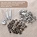 OUNONA 50 Sets Metal Snap Button Snap Fasteners Clothing Snaps Tool Kit with Storage Box(15mm)