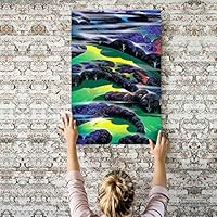 Canvas Wall Art Abstract Tree Canvas Prints Home Artwork Decoration for Living Room,Bedroom - 12x18 inches