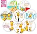 Baby Monthly Stickers by KiddosArt. 24 Premium Pack of 4