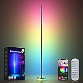 OIYN Corner Floor Lamp, RGBICW LED Corner Lamp with 1300lm Smart Modern Floor Lamp,App & Remote Control,Music Sync,Color Changing Standing Lamp for Bedroom Living Room and Gaming Rooms