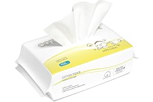 Winner 100% Cotton Dry Wipes, USDA Certified Baby Wipes, Soft & Gentle, Hypoallergenic & Unscented for Baby Sensitive Skin, U