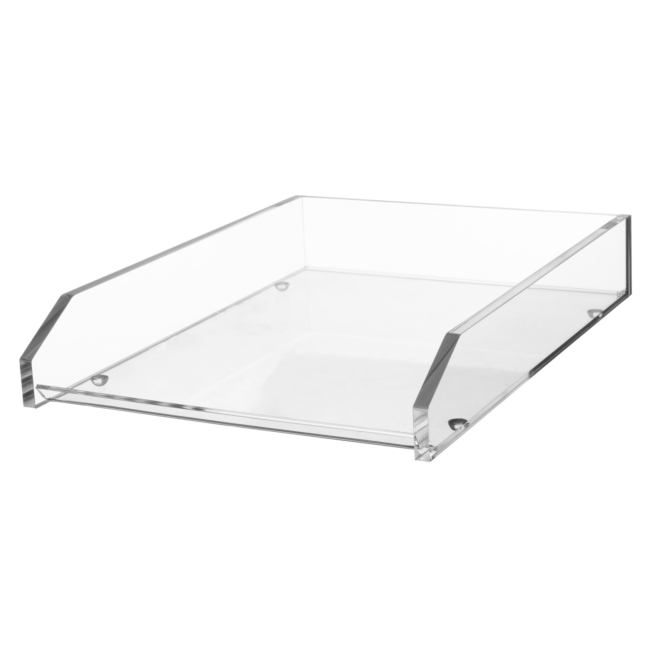 Kantek Acrylic Single Large Letter Tray, 10.6-Inch Wide x 13.9-Inch Deep x 2.5-Inch High, Clear (AD10) — image 1