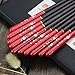 AOOSY 5 Pairs Japanese Korean Reusable Natural Wooden Utensils Wood Chopstick Set with Box for Sushi Noodles Rice Bowl Hair Adult Kids kitchen(Couple Red Chopsticks with Box)