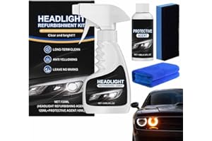 Diminishty Headlight Cleaner, Supani Headlight Restoration Fluid Kit, Q4 Headlight Restoration Polish, Automotive Headlamp Re