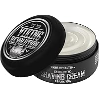 Viking Revolution - Shaving Cream - Luxury Shaving Cream for Men - Soft, Smooth & Silky Shave Cream - Rich Lather for the Smo