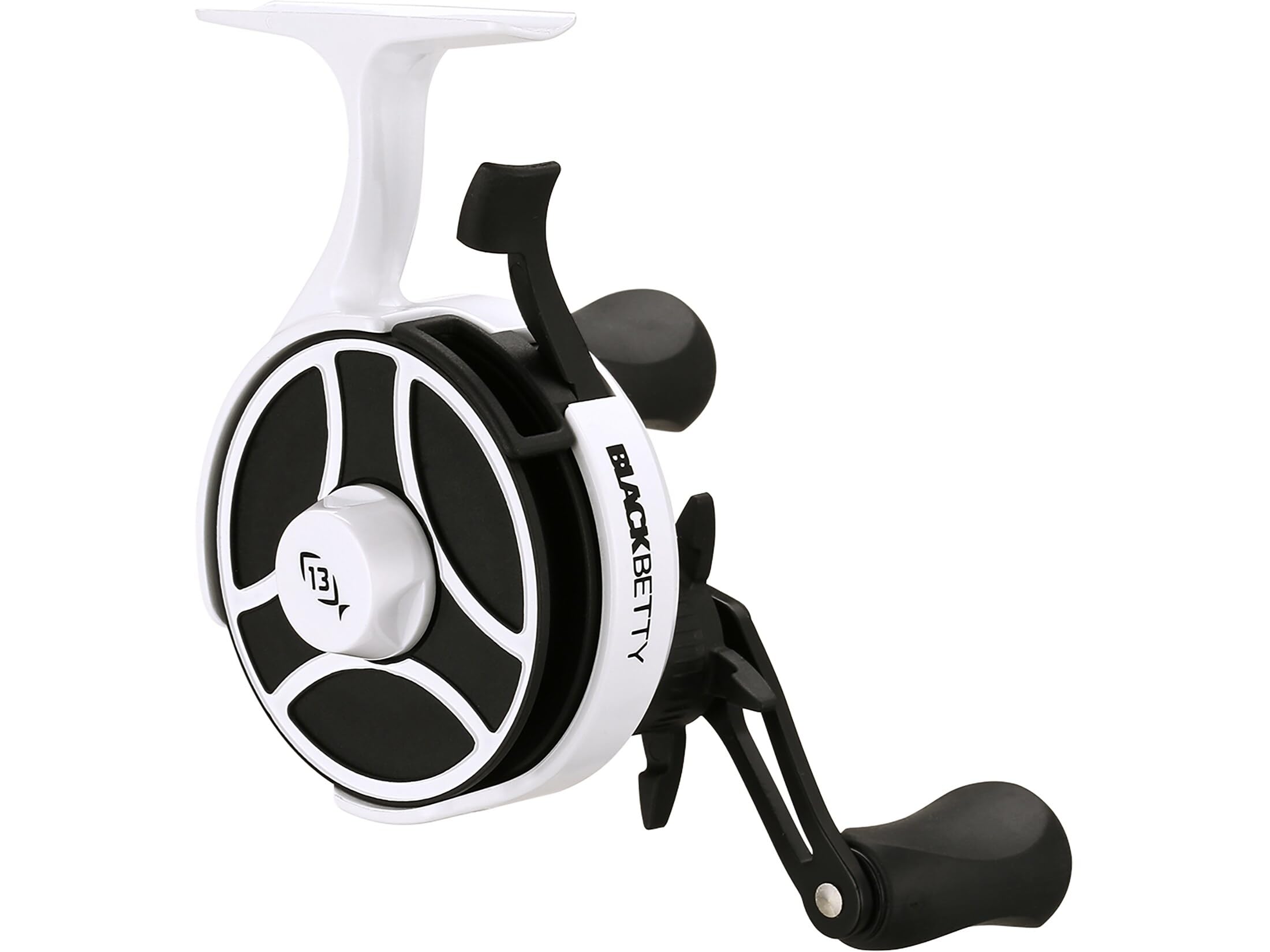 Photo 1 of 13 FISHING - Freefall Ghost - Inline Ice Fishing Reel - 2.5:1 Gear Ratio - Left Hand Retrieve - BBFFGW2.5-LH
