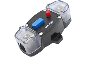 EATAKWARD 200 Amp Circuit Breaker 12-48 Volt DC, Self Recovery Circuit Breaker with Manual Reset Button, Suitable for Automot