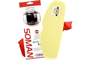 Soman Universal Motorcycle Helmet Anti Fog Film, 1 Pack Anti-fog Film for Motorcycle Helmet Visor Shield Compatible with XD-4 MX-9 XG 100 K6 I90 Strada II (Clear)