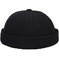 Umeepar Unisex Cotton Docker Hat Cap Cuffed Beanie Hat Harbour Sailor Summer Hat for Men Women