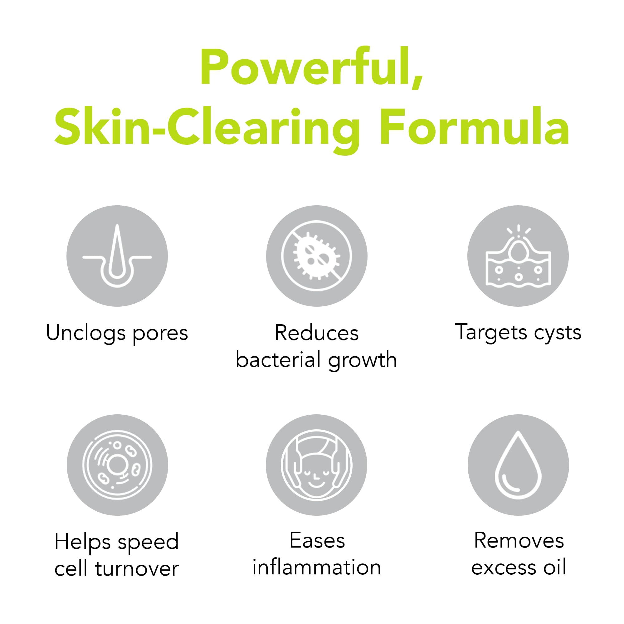 humane Benzoyl Peroxide Acne Body Wash - 10% Maximum-Strength Face, Skin, Butt, and Back Acne Treatment - 8 Fl Oz - Dermatologist-Tested Non-Foaming Acne Face Wash Cleanser - Vegan, Cruelty-Free