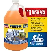Rain-X All Season -25&deg;F 2-in-1 De-Icer &amp; Bug Remover Windshield Washer Fluid - 1 Gallon (Pack of 6)