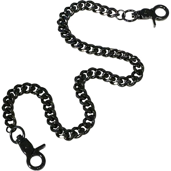 Amazon.com: Never Fade Stainless Steel Wallet Chain Men's