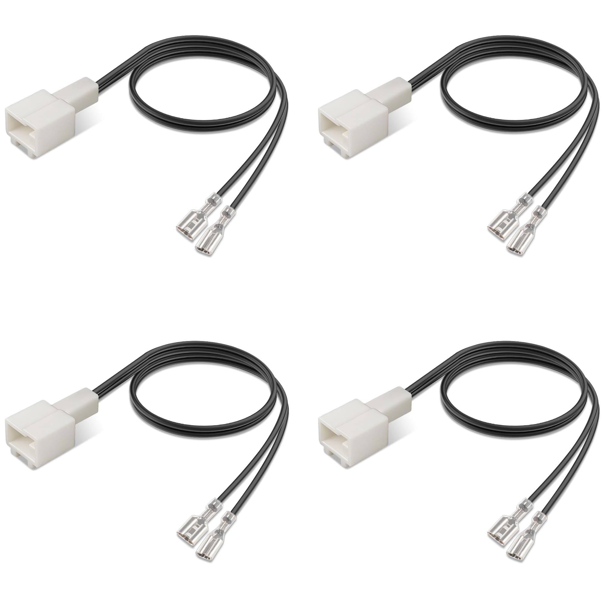 Photo 1 of Naponal 4 Pcs Professional 72-7303 Speaker Harness,Thicker Longer Speaker Wire Harness Connector Adapter Plug,Car Door Audio Cable for Hyundai Accent Tucson Azera Kia Forte Optima Soul Sportage