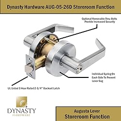 Dynasty Hardware Storeroom Door Lock Keyed Lever