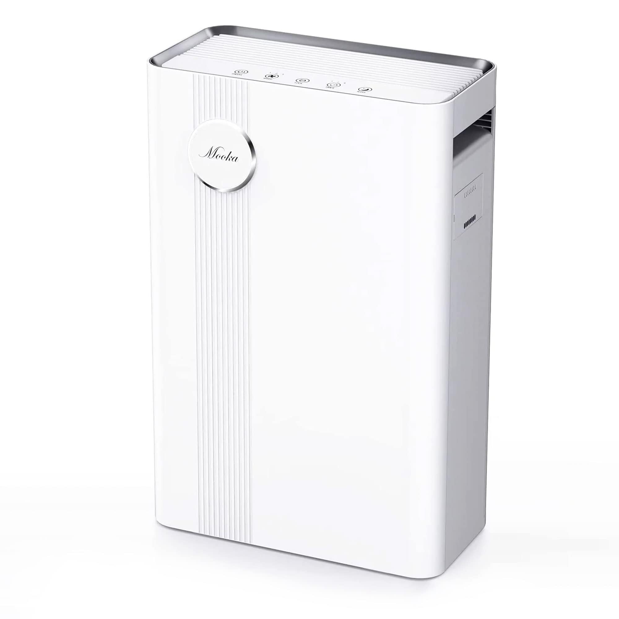 MOOKA Air Purifiers Home for Large Room Up to 1800 Sq. Ft, KJ203F-142-01 True H13 HEPA Air Filter, 23dB Air Cleaner for Allergies, Pollen, Smoke, Dust, Pet Dander Fast Purification, Sleep Mode
