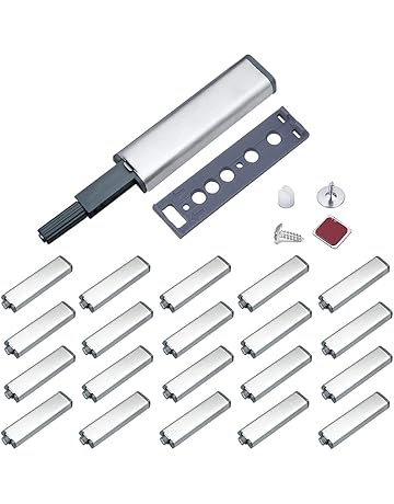 Liberty 2 In Brown Double Magnetic Touch Spring Loaded Catch With Strike Plates C07775c Br C The Home Depot